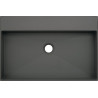 Ekskluzywna umywalka granitowa Correo 60x40, nowoczesny antracyt, stylowa elegancja