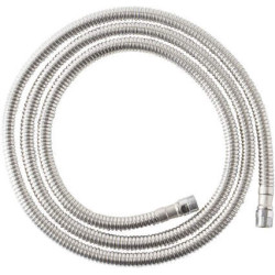 Chromowany Wąż Prysznicowy 170 cm z Podwójnym Oplotem ze Stali Nierdzewnej - Gwinty M15