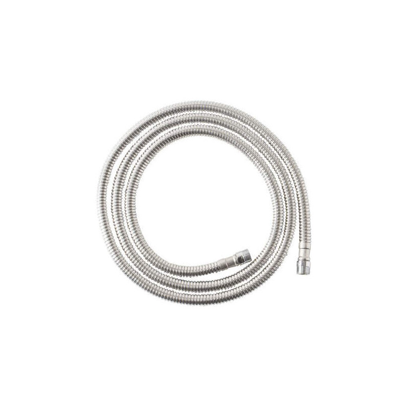 Chromowany Wąż Prysznicowy 170 cm z Podwójnym Oplotem ze Stali Nierdzewnej - Gwinty M15