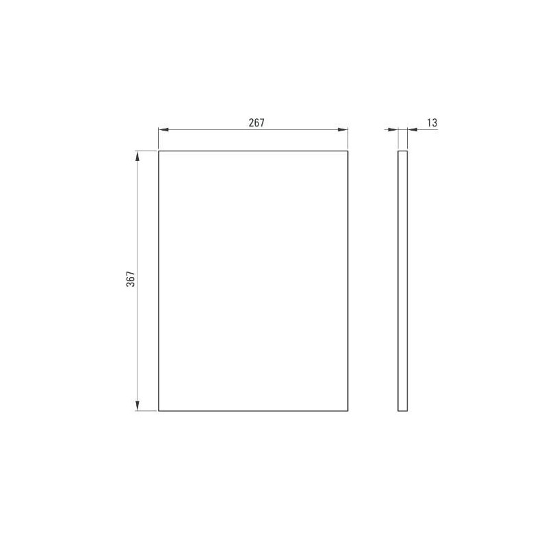 Uniwersalna szara półka do konsoli Correo 36x26 - styl i funkcjonalność w jednym