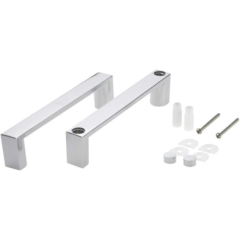 Solidny kwadratowy uchwyt do drzwi prysznicowych – nowoczesny design, trwałość i wygoda