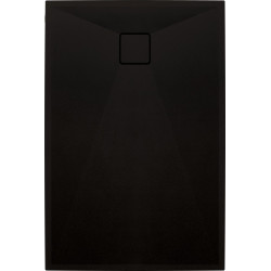 Elegancki brodzik granitowy Correro 120x80 cm - czarny, matowy, nowoczesny design