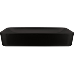 Elegancka czarna umywalka nablatowa Tess 60x40 nero - styl i funkcjonalność