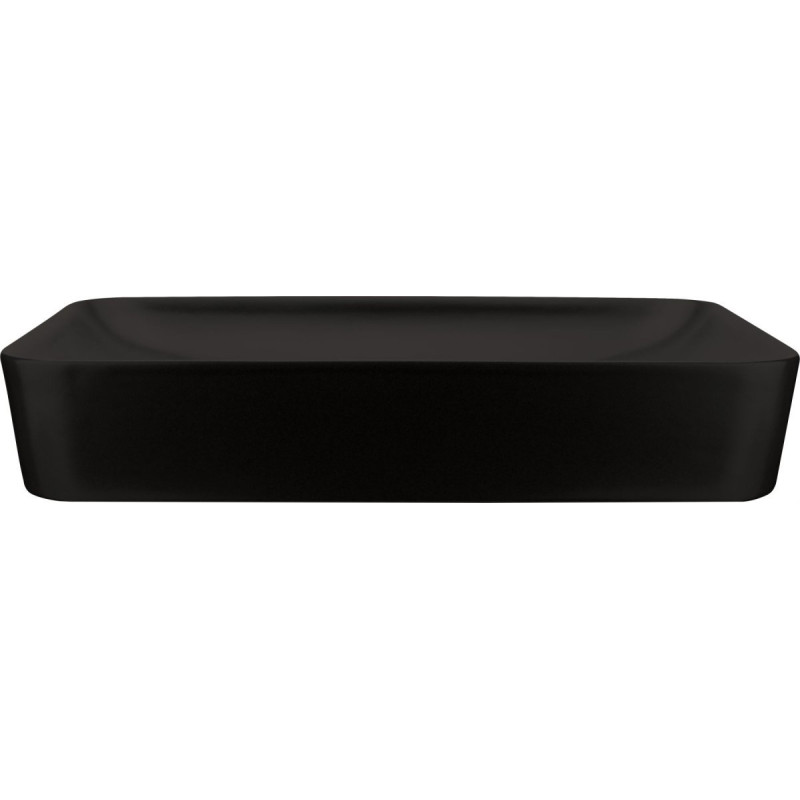 Elegancka czarna umywalka nablatowa Tess 60x40 nero - styl i funkcjonalność