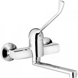 Stylowa i Nowoczesna Bateria Umywalkowa Ścienna Corio z Dźwignią Clinic