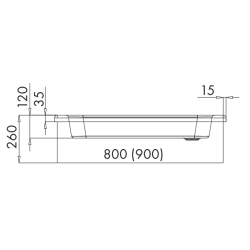 Grawello Comfort Brodzik półokrągły 80x80x26 cm, Stabilność i Styl