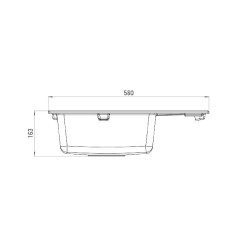 Elegancki zlewozmywak granitowy ZORBA 1-komorowy z nowoczesną baterią piaskową