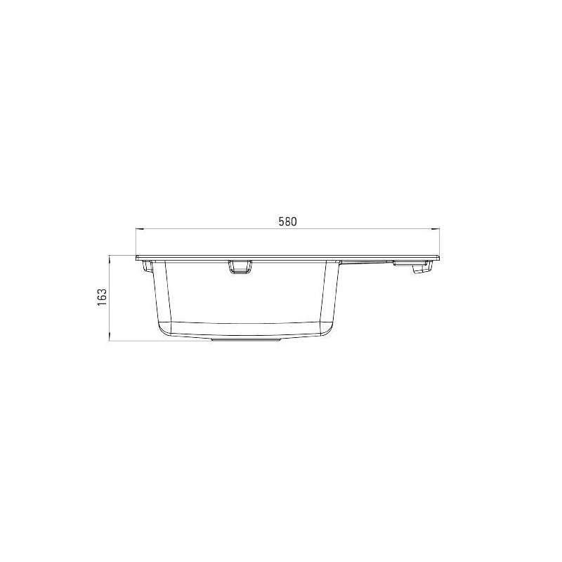 Elegancki zlewozmywak granitowy ZORBA 1-komorowy z nowoczesną baterią piaskową