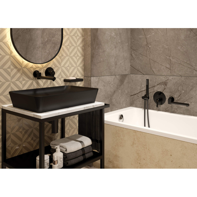 Głowica prysznicowa Nero Rain – Nowoczesny Design & Jednolite Użytkowanie!