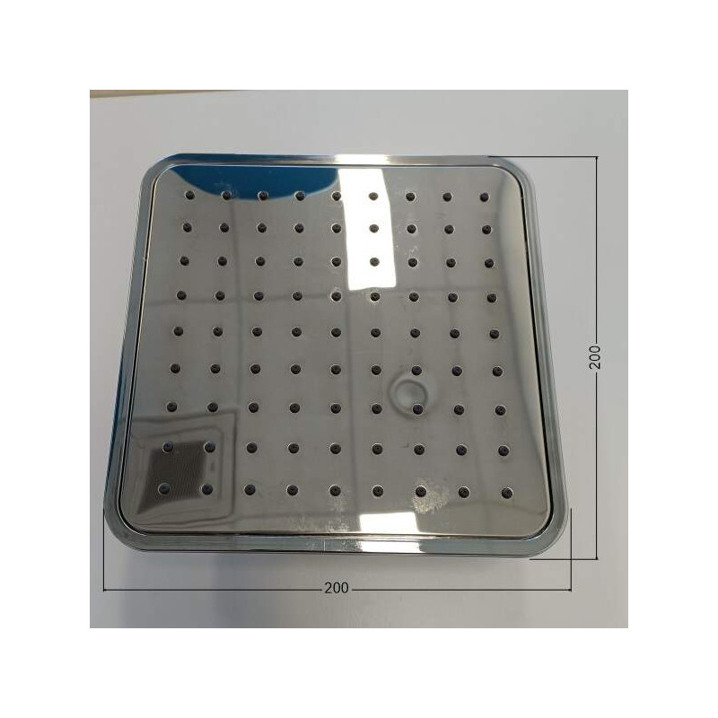 Kwadratowa Głowica Prysznicowa 200 mm z Chromowanym Wykończeniem - Elegancja i Funkcjonalność