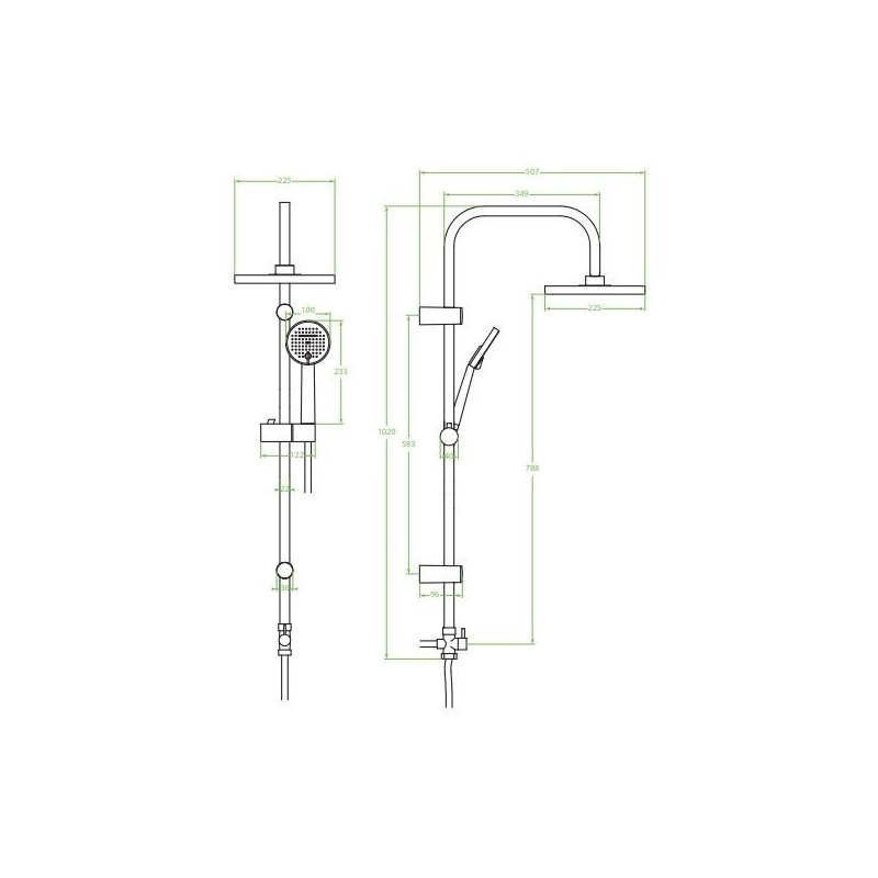 Leste Luksusowy System Natryskowy 20OX - Chromowany Komfort w Twojej Łazience