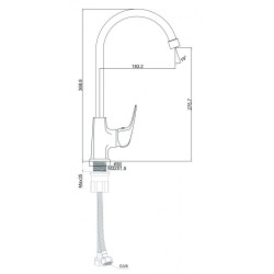 Elegancka i Nowoczesna Bateria Lido do Twojej Kuchni - Model BKL_068D.
