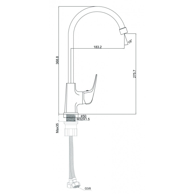 Elegancka i Nowoczesna Bateria Lido do Twojej Kuchni - Model BKL_068D.