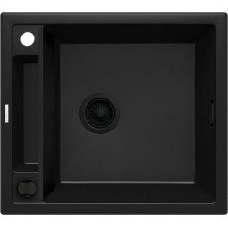 Granitowy Zlewozmywak Magnetyczny Nero 56x50 cm | Elegancka Funkcjonalność ZRM_N103