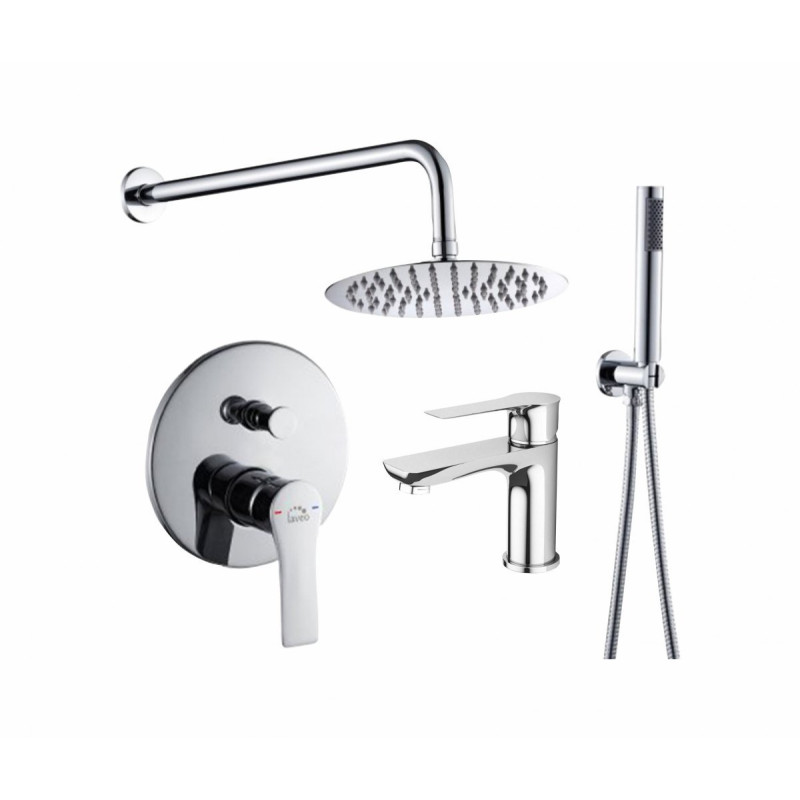 Elegancki Zestaw Podtynkowy RAILA z Baterią Umywalkową - Styl i Funkcjonalność