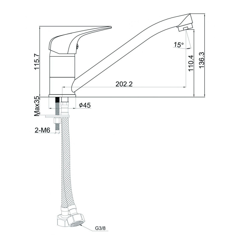 Stylowa Bateria Lido BKL_060D – Elegancja w Twojej Kuchni!