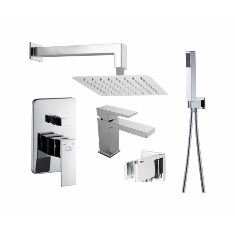 Rewolucyjny zestaw podtynkowy KVADRATO BOX z elegancką baterią umywalkową