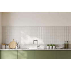 Ceramiczny Zlewozmywak 1-komorowy z Ociekaczem, Biały Błysk - Elegancja i Funkcjonalność