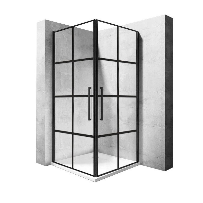 Stylowa Kabina Prysznicowa Rubik Black Mat 90x90 – Elegancja i Luksus w Twojej Łazience!