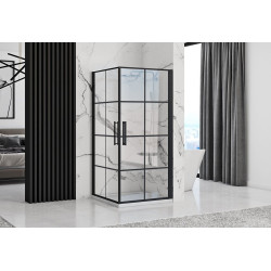 Stylowa Kabina Prysznicowa Rubik Black Mat 90x90 – Elegancja i Luksus w Twojej Łazience!