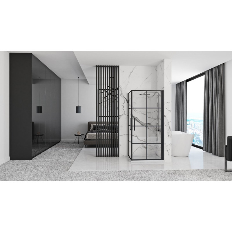 Stylowa Kabina Prysznicowa Rubik Black Mat 90x90 – Elegancja i Luksus w Twojej Łazience!