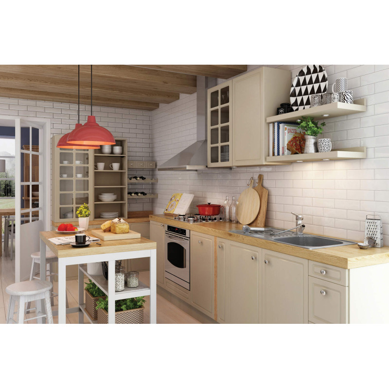 Stylowy Zlewozmywak 1-komorowy z Baterią i Ociekaczem - Satynowa Stal 304, Montaż Wpuszczany