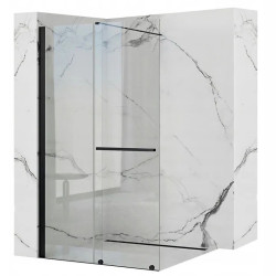 Czarna Ścianka Prysznicowa Cortis 100 cm - Elegancja w Twojej Łazience