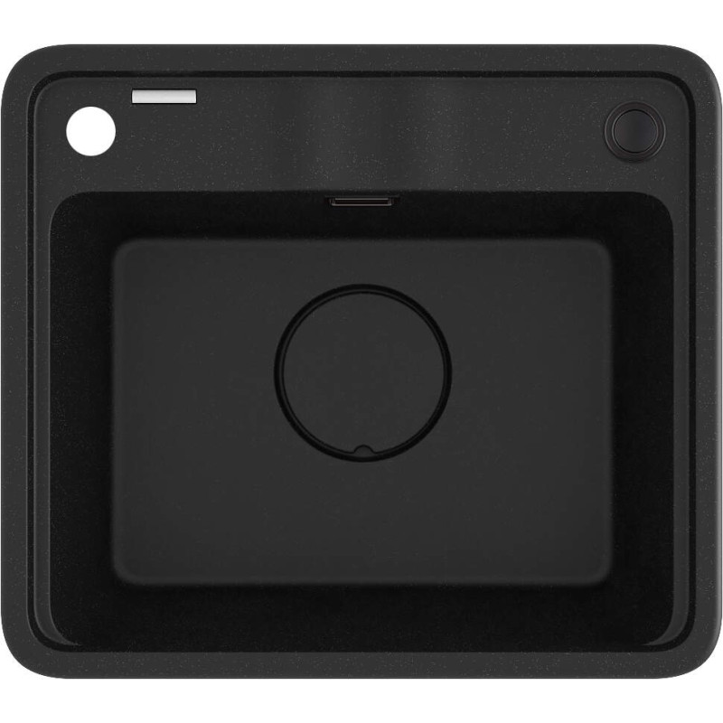 Granitowy Zlewozmywak 1-komorowy Grafit Metalik z Wyposażeniem - Elegancja i Funkcjonalność