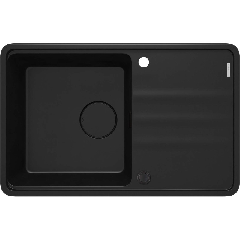 Granitowy Zlewozmywak Nero 1-komorowy z Ociekaczem - Elegancja i Funkcjonalność dla Twojej Kuchni