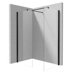 Ekskluzywna kabina prysznicowa WALK-IN Kerria Plus 150x100 czarna - design i funkcjonalność