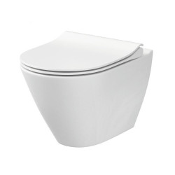 Stylowa Miska WC CITY OVAL CLEAN ON z Wolnoopadającą Deską SLIM dla Twojej Łazienki