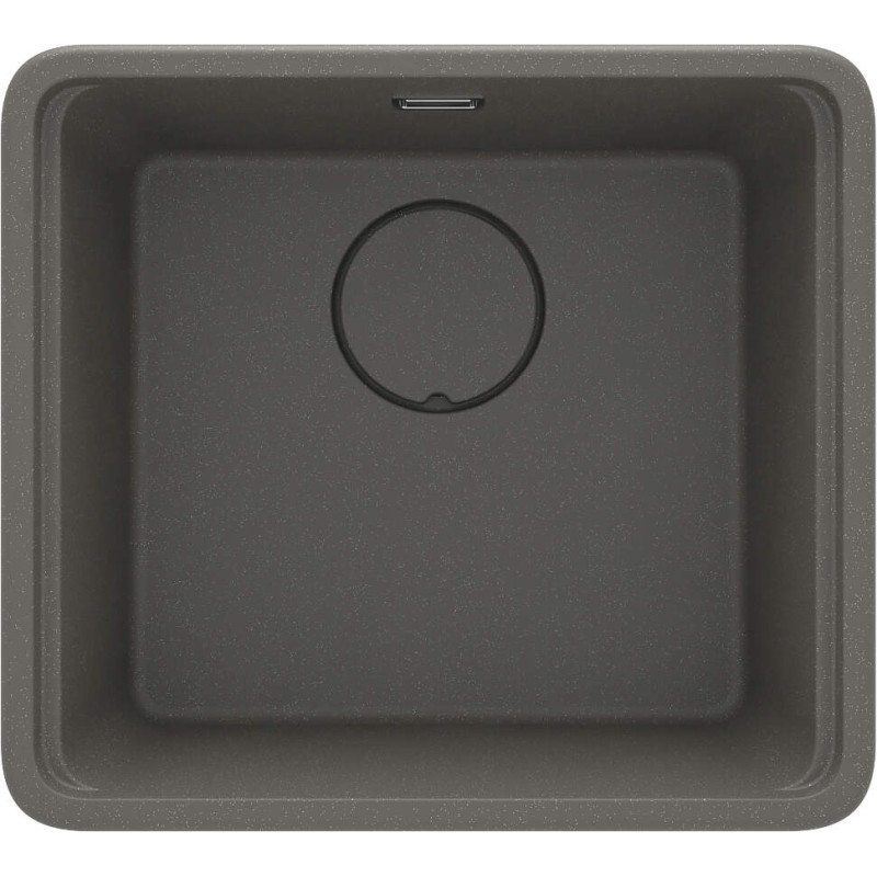 Antracytowy Zlewozmywak Granitowy 1K z Deską i Syfonem Space-Saver