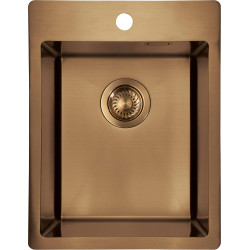 Nowoczesny Zlewozmywak Brushed Brown 1-komorowy, Stal 304, Wszechstronny Montaż