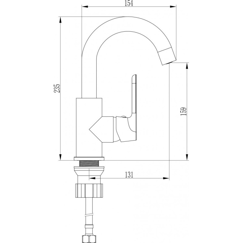 Elegancka Bateria Umywalkowa DIMA z Ruchomą Wylewką "U" Biała - Styl i Funkcjonalność