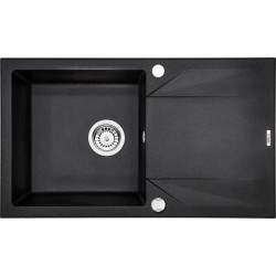 Wielofunkcyjny Zlewozmywak EVORA 1-komorowy z Ociekaczem - Grafitowy Elegancja