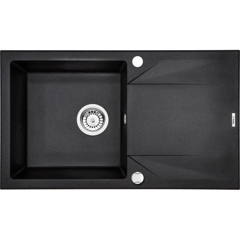 Wielofunkcyjny Zlewozmywak EVORA 1-komorowy z Ociekaczem - Grafitowy Elegancja