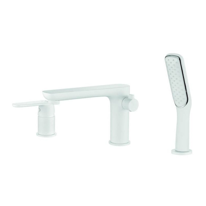 Elegancka Biała Bateria Wannowa DIMA - Zachwyć Nowoczesnym Designem!