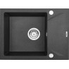 Stylowy Zlewozmywak EVORA - 1 Komora, Kompaktowa Wylewka, Elegancki Grafit