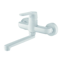 Kuchinox Dima bateria umywalkowa ścienna biała mat