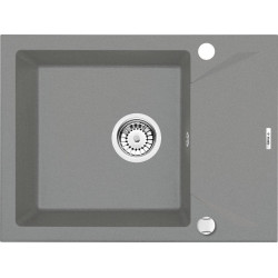 Stylowy Zlewozmywak EVORA Szary Metalik z Kompaktowym Ociekaczem - Funkcjonalność i Design