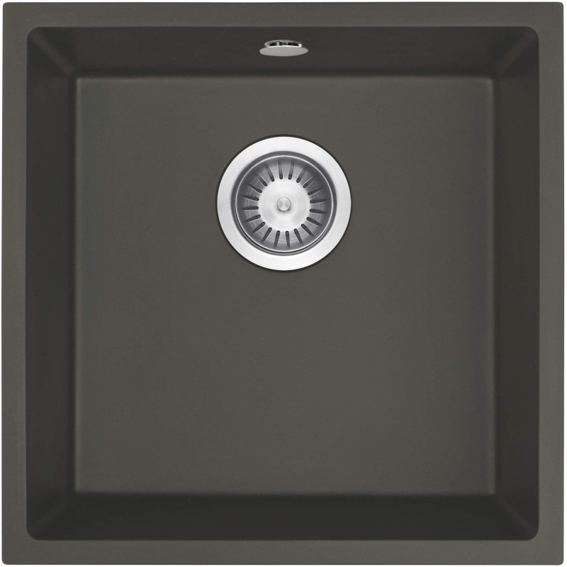 Granitowy Zlewozmywak Podwieszany Antracyt - Elegancja w Twojej Kuchni! 1-komora, Matowy Design