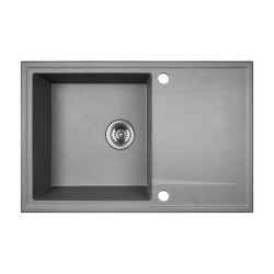 Kuchinox Hunter zlewozmywak granitowy szare 440x670 1-komorowy