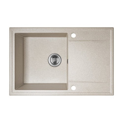 Granitowy Zlewozmywak Hunter Beżowy - Elegancja i Trwałość w Twojej Kuchni!