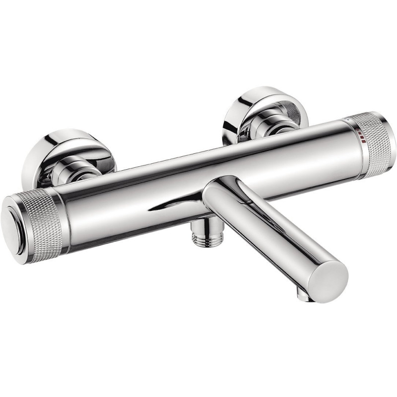 Luksusowa Bateria Wannowa VOLUMO Chrom Jednouchwytowa Ścienna Elegancja