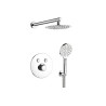 Stylowy Zestaw Podtynkowy Volumo z Termostatem i Ochroną Antyskłonową - Chromowy Blask