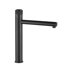 Czarna Elegancja Volumo: Wysoka Bateria Nablatowa z Systemem Łatwego Montażu