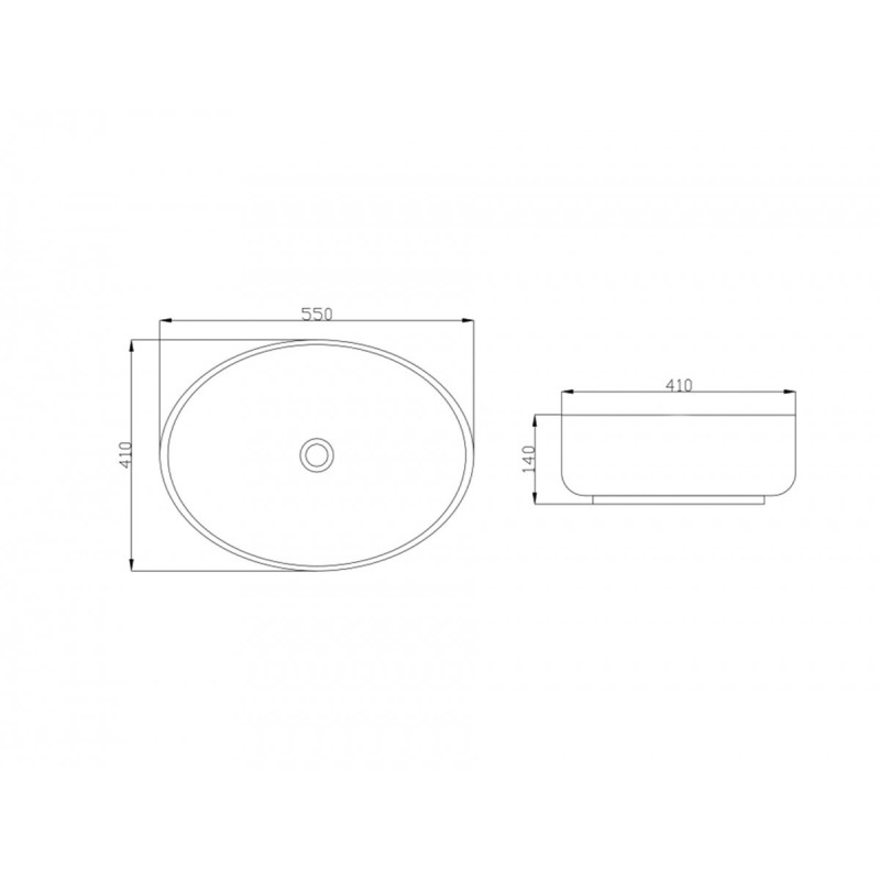 Elegancka Umywalka Nablatowa Astri - Model CE-30-001, Nowoczesny Wystrój Łazienki
