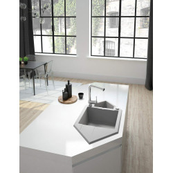 Granitowy Zlewozmywak Deante 1.5-komorowy z Ociekaczem - Elegancja i Oszczędność Przestrzeni