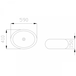 Elegancka umywalka nablatowa Fresco - biały/chrom, styl i funkcjonalność CE-31-001