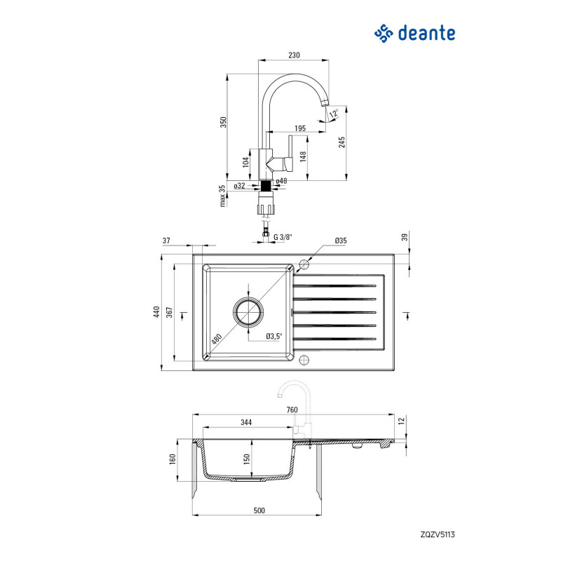 Ekskluzywny Zlewozmywak Granitowy z Baterią - Elegancja i Funkcjonalność w Jednym!